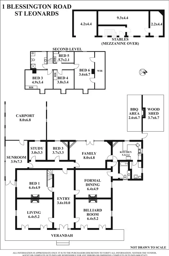Floorplan of Homely rural property listing, 1 Blessington Road, St Leonards TAS 7250