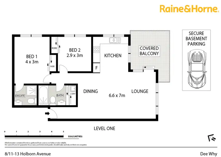 Floorplan of Homely unit listing, 8/11-13 Holborn Avenue, Dee Why NSW 2099