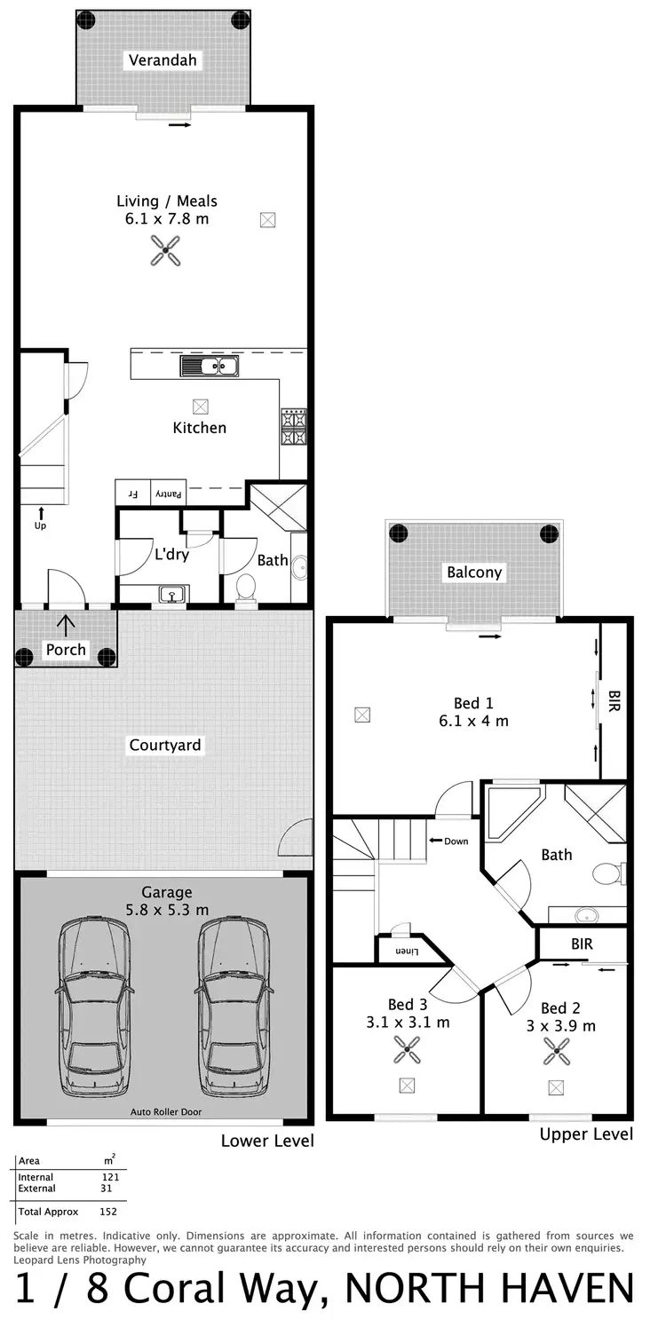 Floorplan of Homely house listing, 1/8 Coral Way, North Haven SA 5018