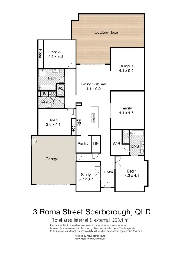 Floorplan of Homely house listing, 3 Roma Street, Scarborough QLD 4020