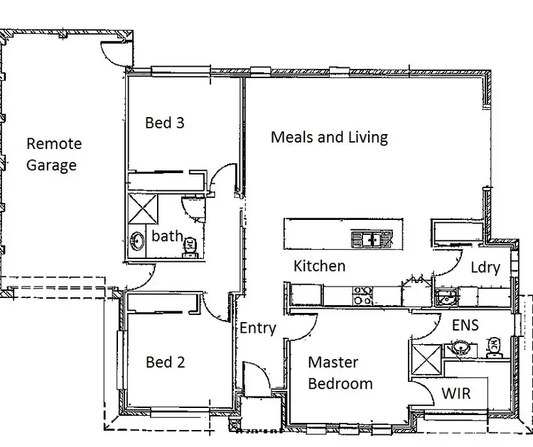 Floorplan of Homely house listing, 52 Ferris Street, Sunbury VIC 3429