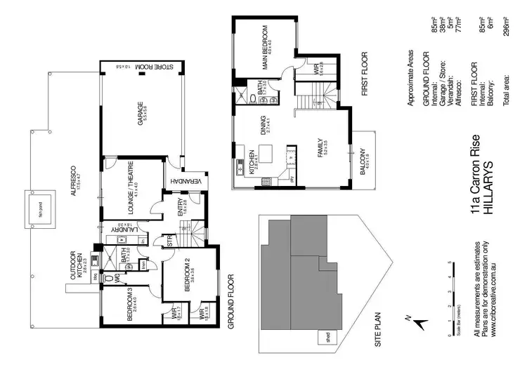 Floorplan of Homely house listing, 11A Carron Rise, Hillarys WA 6025