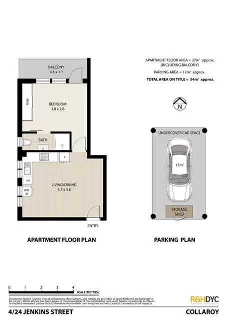 Floorplan of Homely unit listing, 4/24 Jenkins Street, Collaroy NSW 2097