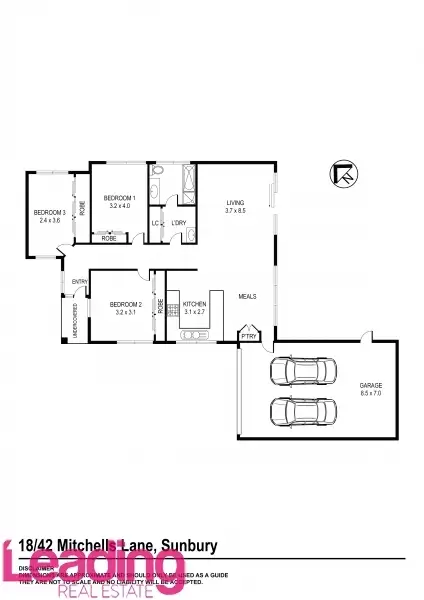 Floorplan of Homely house listing, 18/42 Mitchells Lane, Sunbury VIC 3429