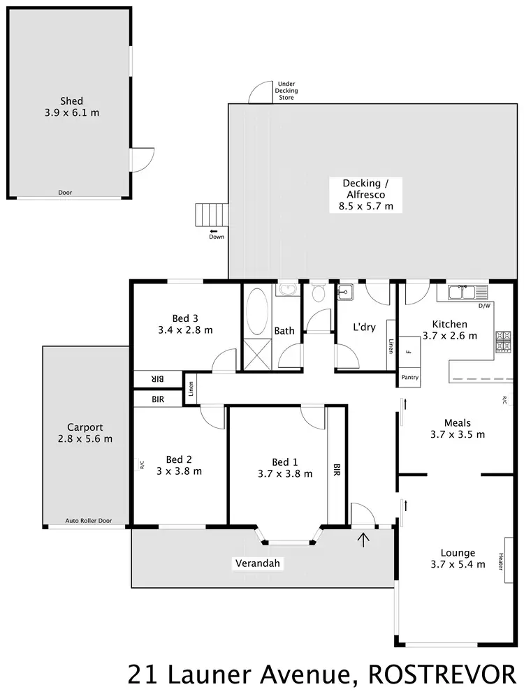 Floorplan of Homely house listing, 21 Launer Avenue, Rostrevor SA 5073
