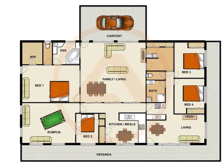 Floorplan of Homely house listing, 43 Spruce Street, Loganlea QLD 4131