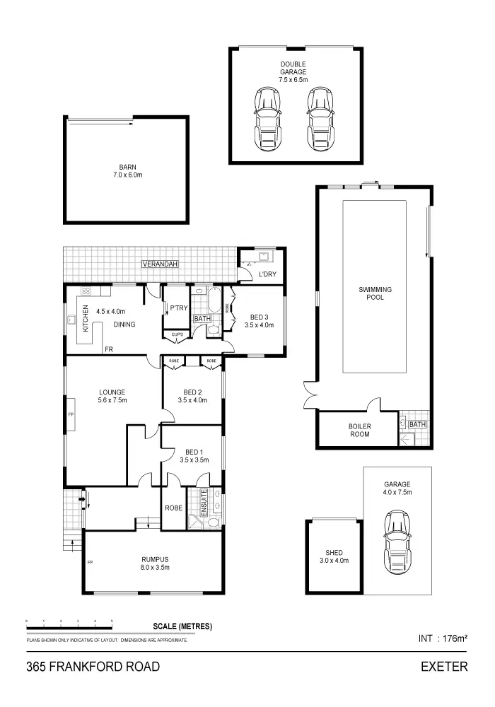 Floorplan of Homely house listing, 365 Frankford Road, Exeter TAS 7275