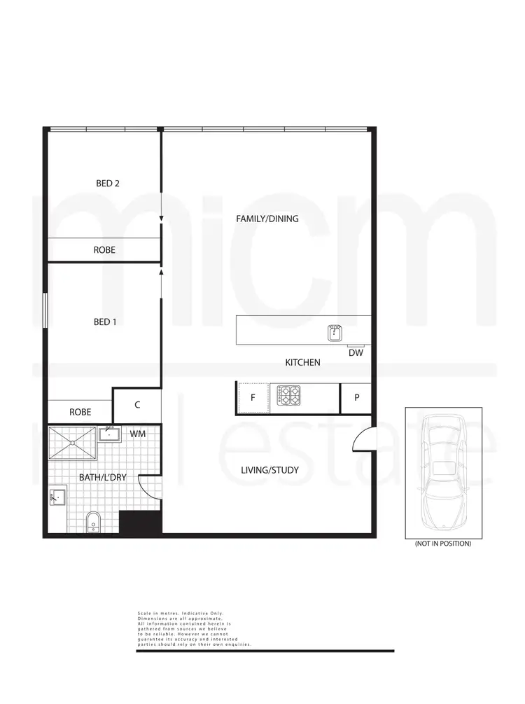 Floorplan of Homely apartment listing, 1501/555 Flinders Street, Melbourne VIC 3000