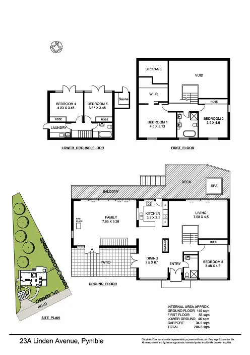 Floorplan of Homely house listing, 23A Linden Avenue, Pymble NSW 2073
