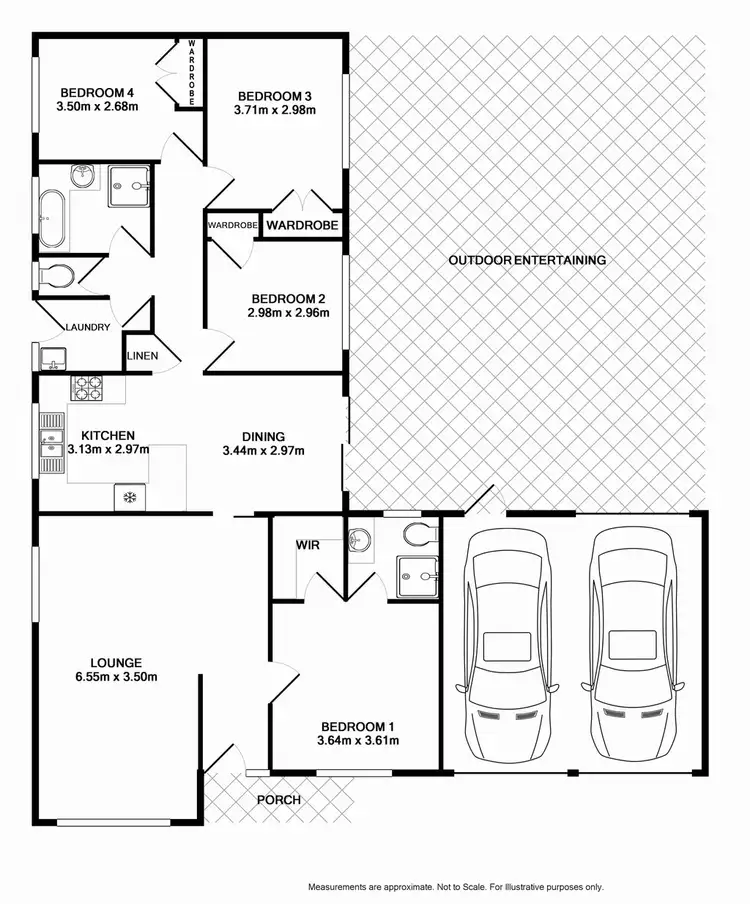 Floorplan of Homely house listing, 19 Granite Place, Eagle Vale NSW 2558
