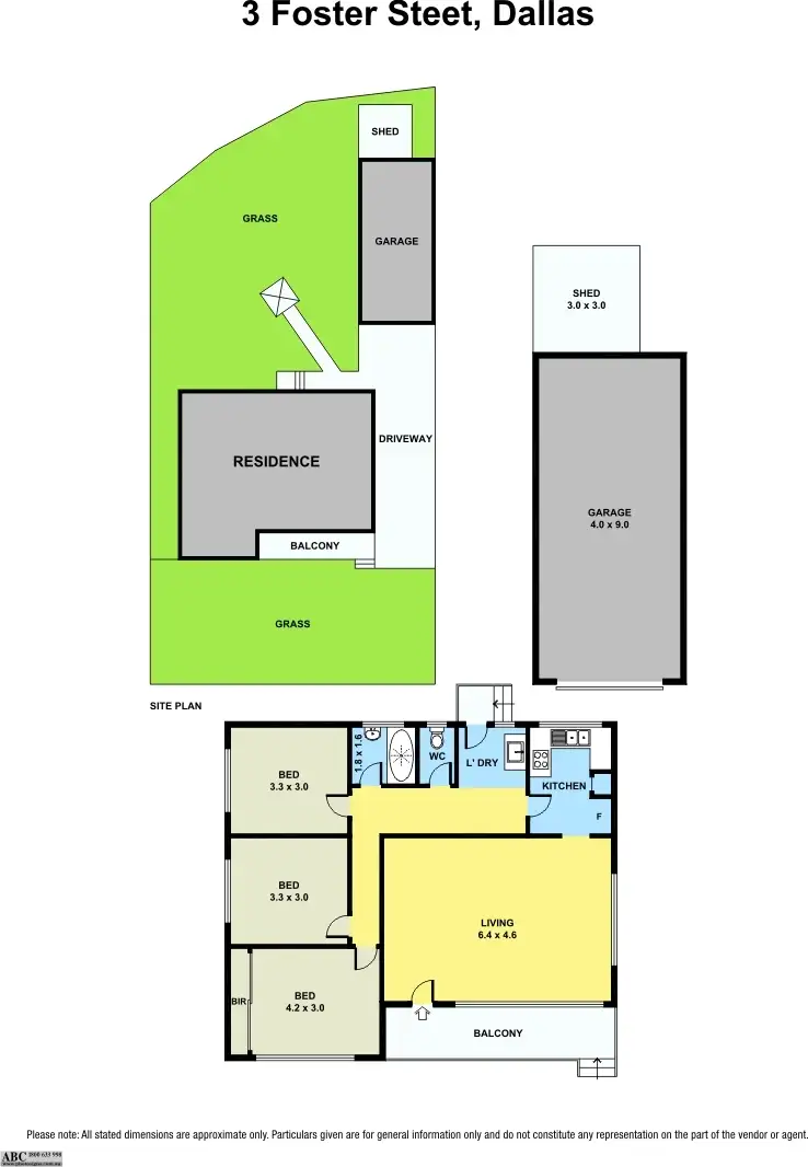 Floorplan of Homely house listing, 3 Foster Street, Dallas VIC 3047