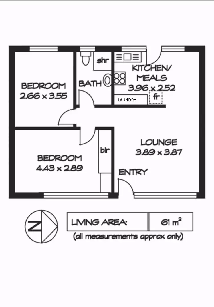 Floorplan of Homely unit listing, 5 / 41 Gurrs Road, Beulah Park SA 5067