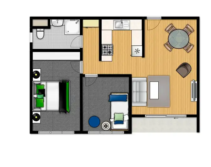 Floorplan of Homely unit listing, 9/37 Osborne Rd, East Fremantle WA 6158