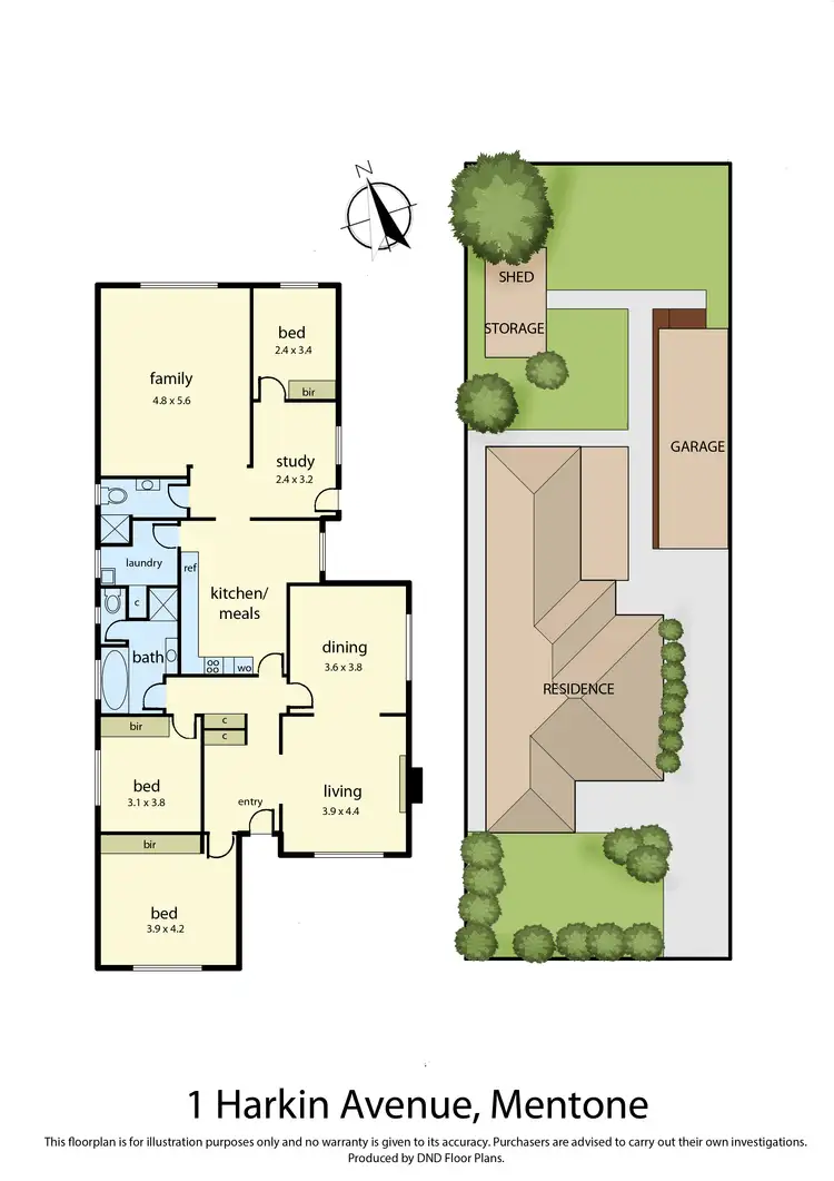 Floorplan of Homely house listing, 1 Harkin Avenue, Mentone VIC 3194