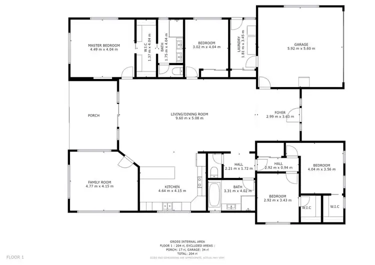 Floorplan of Homely house listing, 75 Churinga Waters Drive, Old Beach TAS 7017
