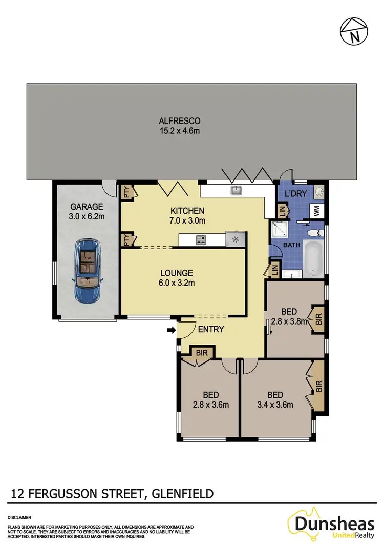 Floorplan of Homely house listing, 12 Fergusson Street, Glenfield NSW 2167