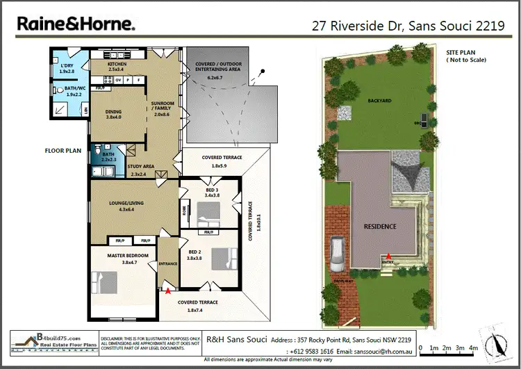 Floorplan of Homely house listing, 27 Riverside Drive, Sans Souci NSW 2219