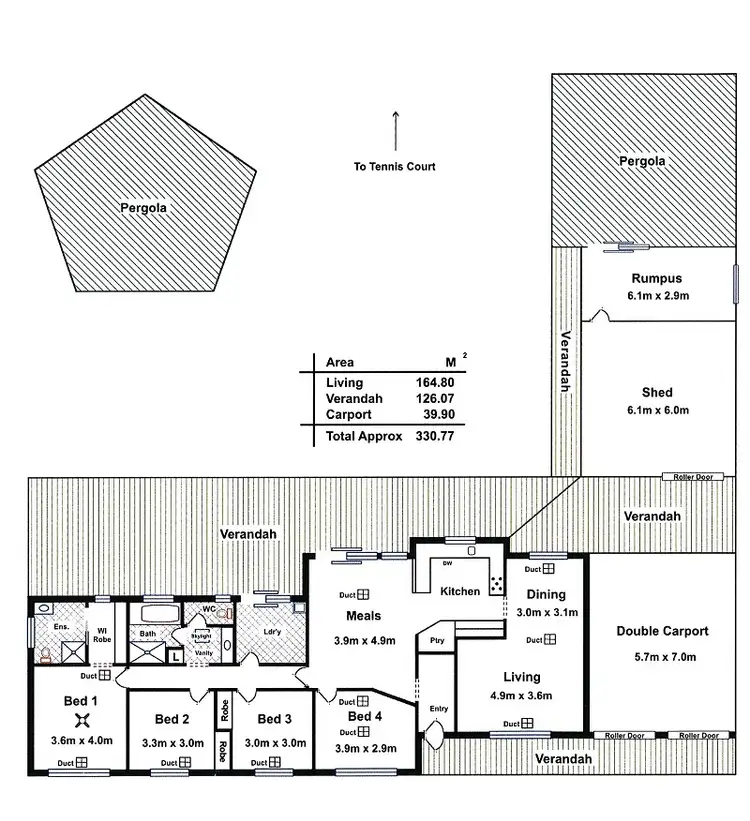 Floorplan of Homely house listing, 3 Cabernet Court, Angle Vale SA 5117