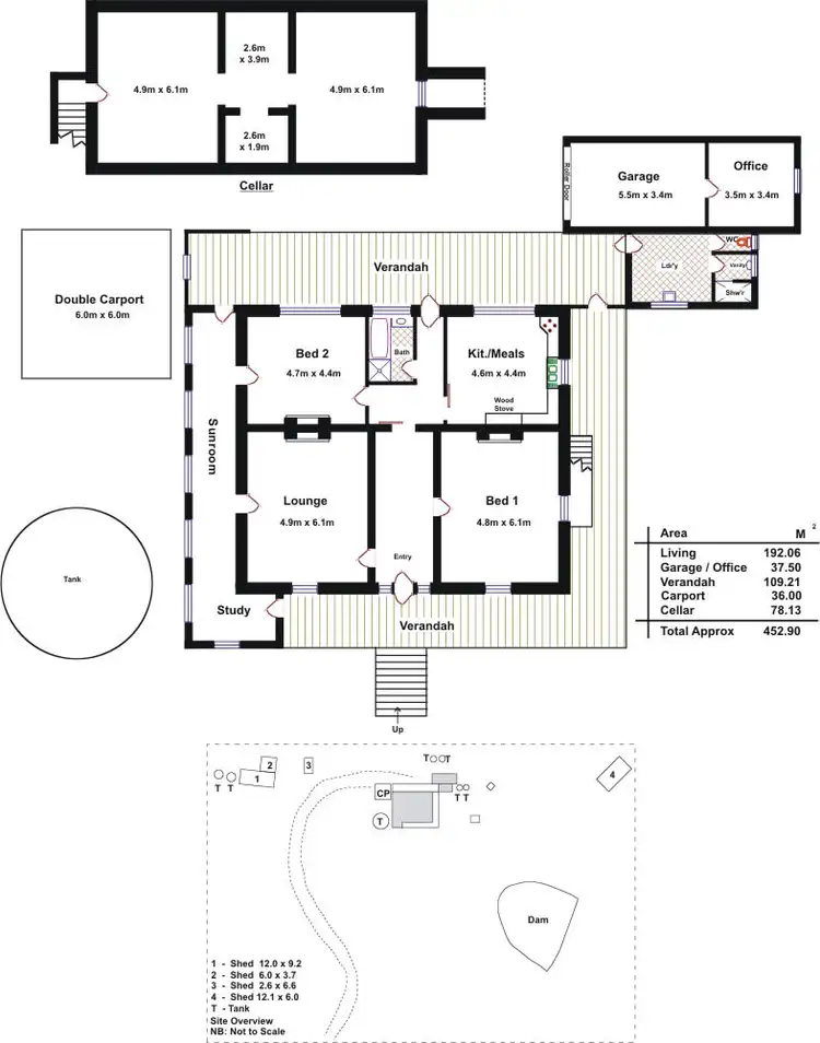 Floorplan of Homely house listing, 36 Springton Road, Williamstown SA 5351