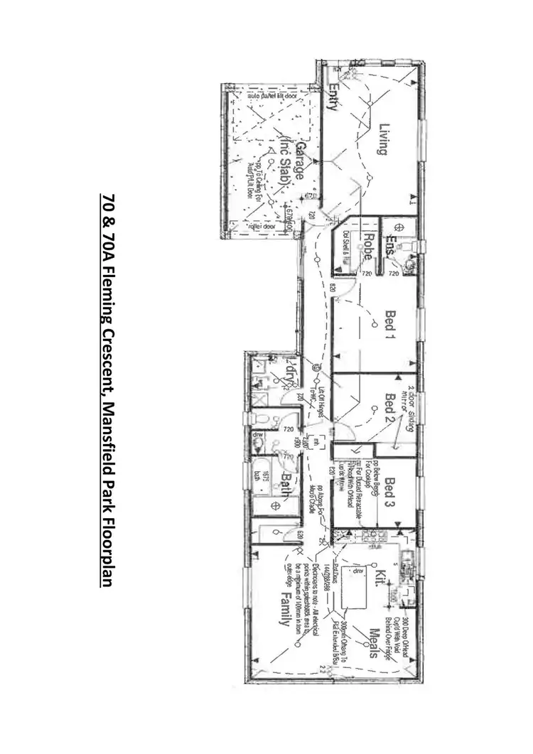 Floorplan of Homely house listing, 70 & 70A Fleming Crescent, Mansfield Park SA 5012