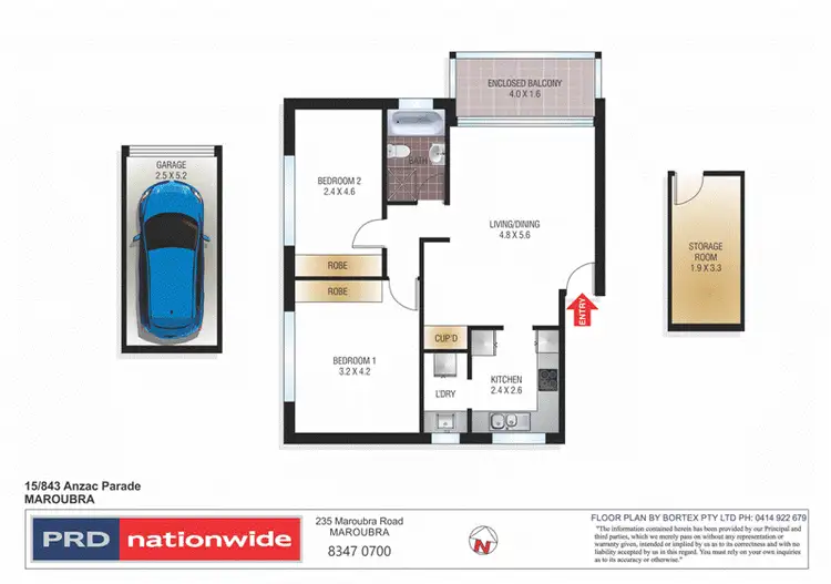 Floorplan of Homely unit listing, 15/843-845 Anzac Parade, Maroubra NSW 2035