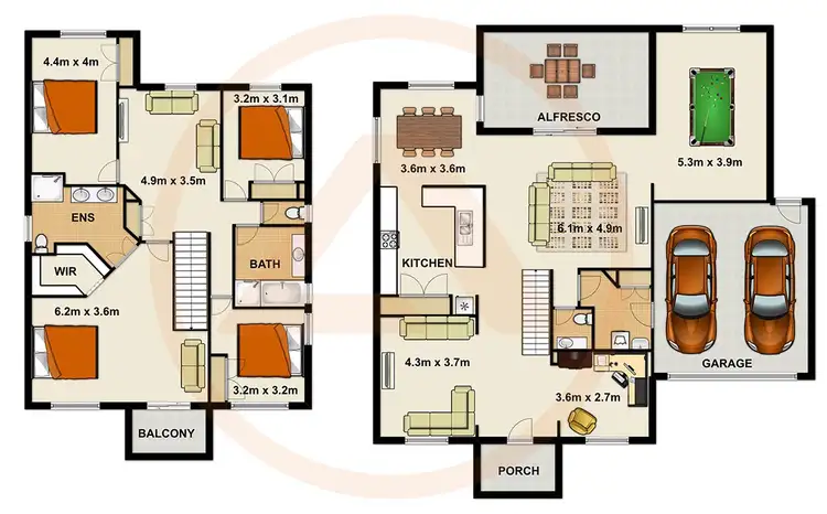 Floorplan of Homely house listing, 6 Unley Place, Forest Lake QLD 4078