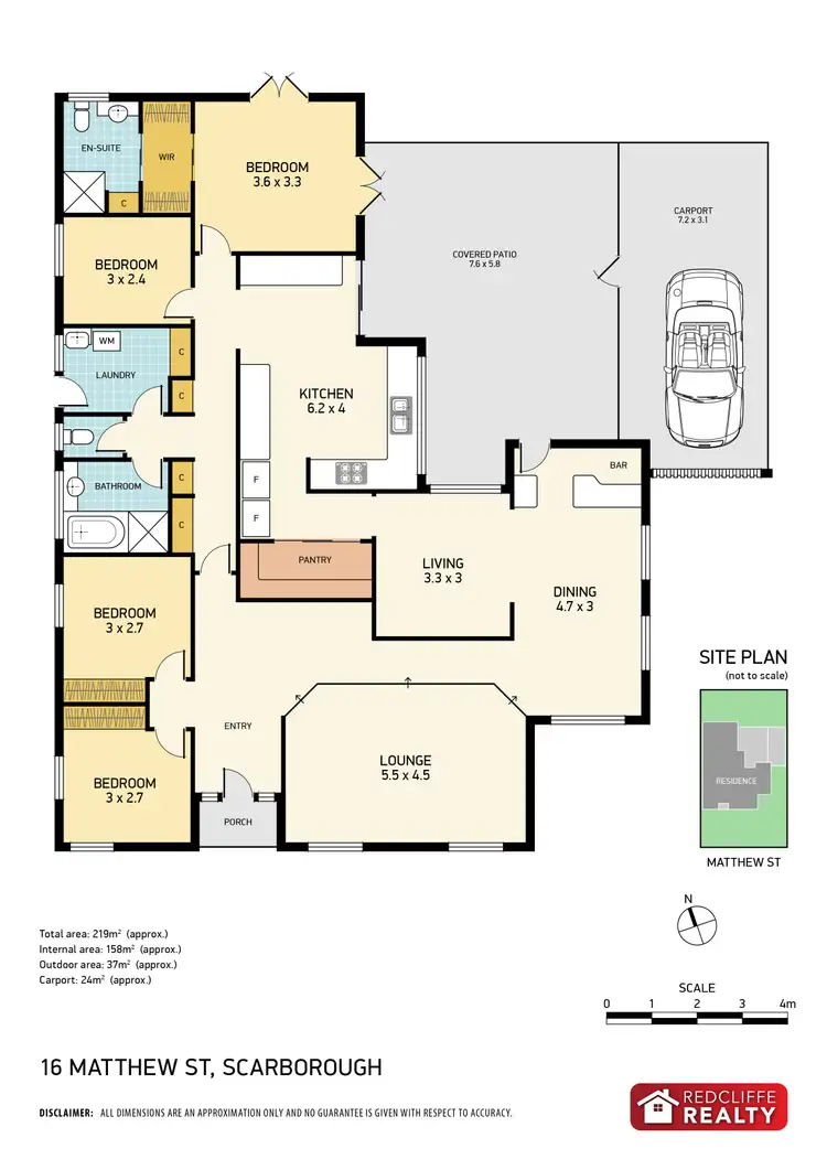 Floorplan of Homely house listing, 16 Matthew Street, Scarborough QLD 4020