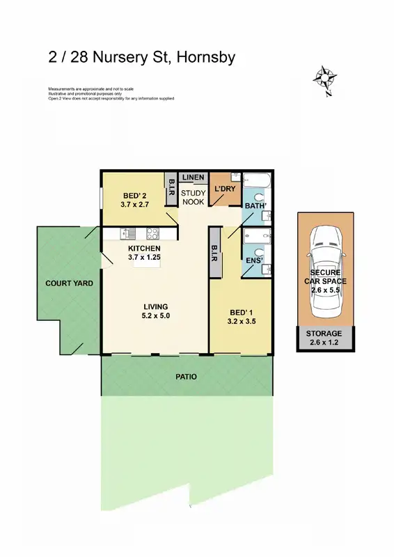 Floorplan of Homely house listing, 2/28 Nursery Street, Hornsby NSW 2077