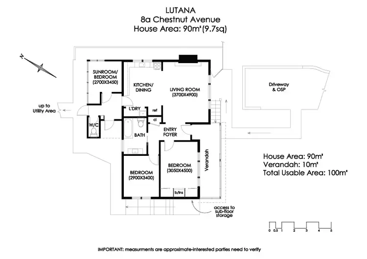 Floorplan of Homely house listing, 8a Chestnut Avenue, Lutana TAS 7009