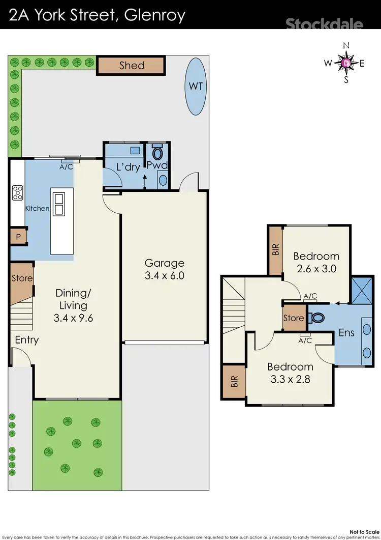 Floorplan of Homely townhouse listing, 2B York Street, Glenroy VIC 3046