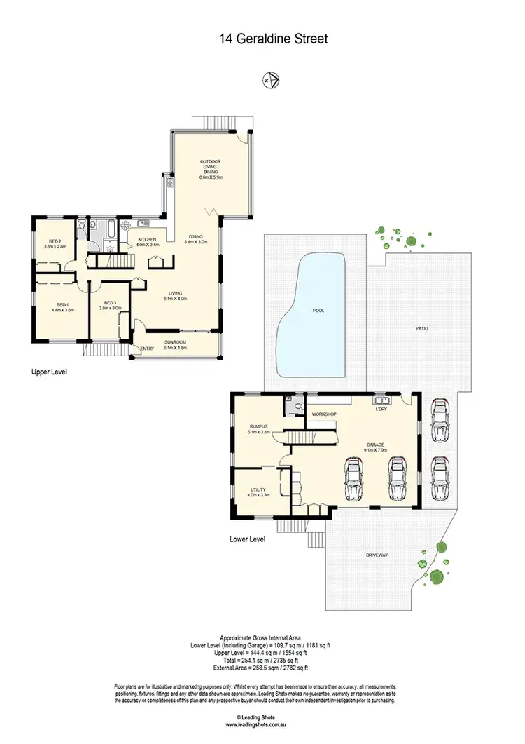 Floorplan of Homely house listing, 14 Geraldine Street, Wavell Heights QLD 4012