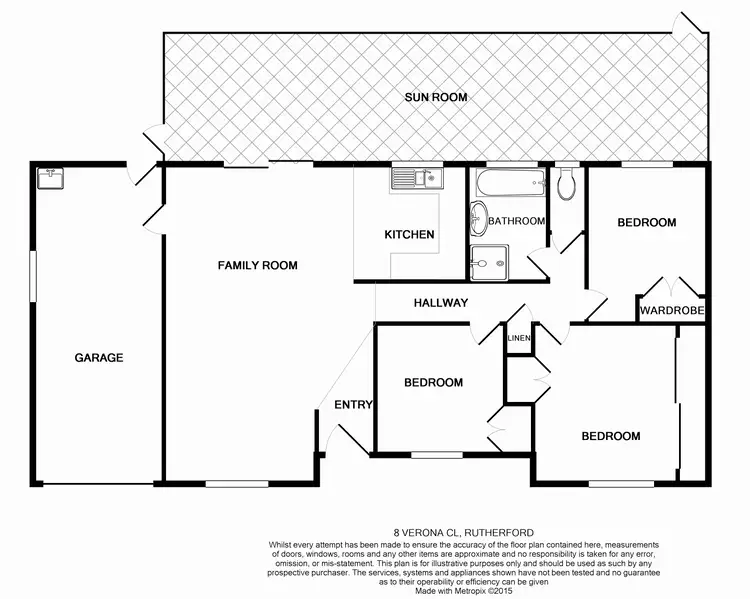 Floorplan of Homely house listing, 8 Verona Close, Rutherford NSW 2320