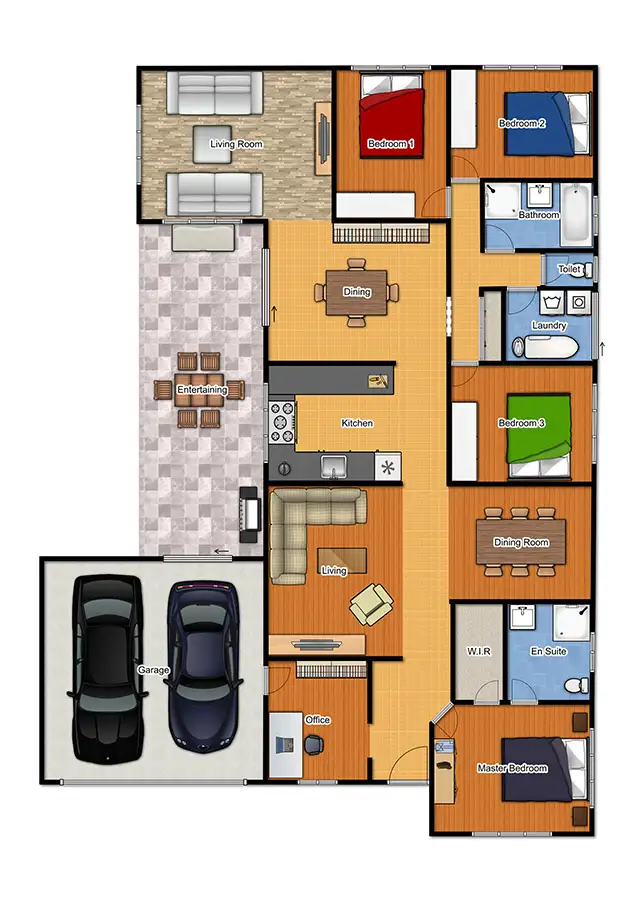 Floorplan of Homely house listing, 72 Dampier Cres, Drewvale QLD 4116