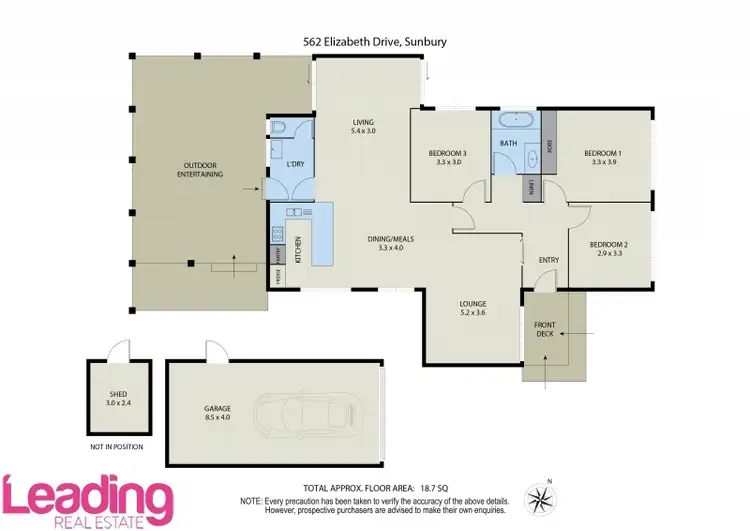Floorplan of Homely house listing, 562 Elizabeth Drive, Sunbury VIC 3429