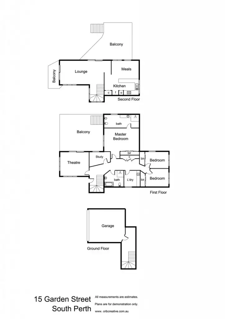 Floorplan of Homely house listing, 15 Garden Street, South Perth WA 6151
