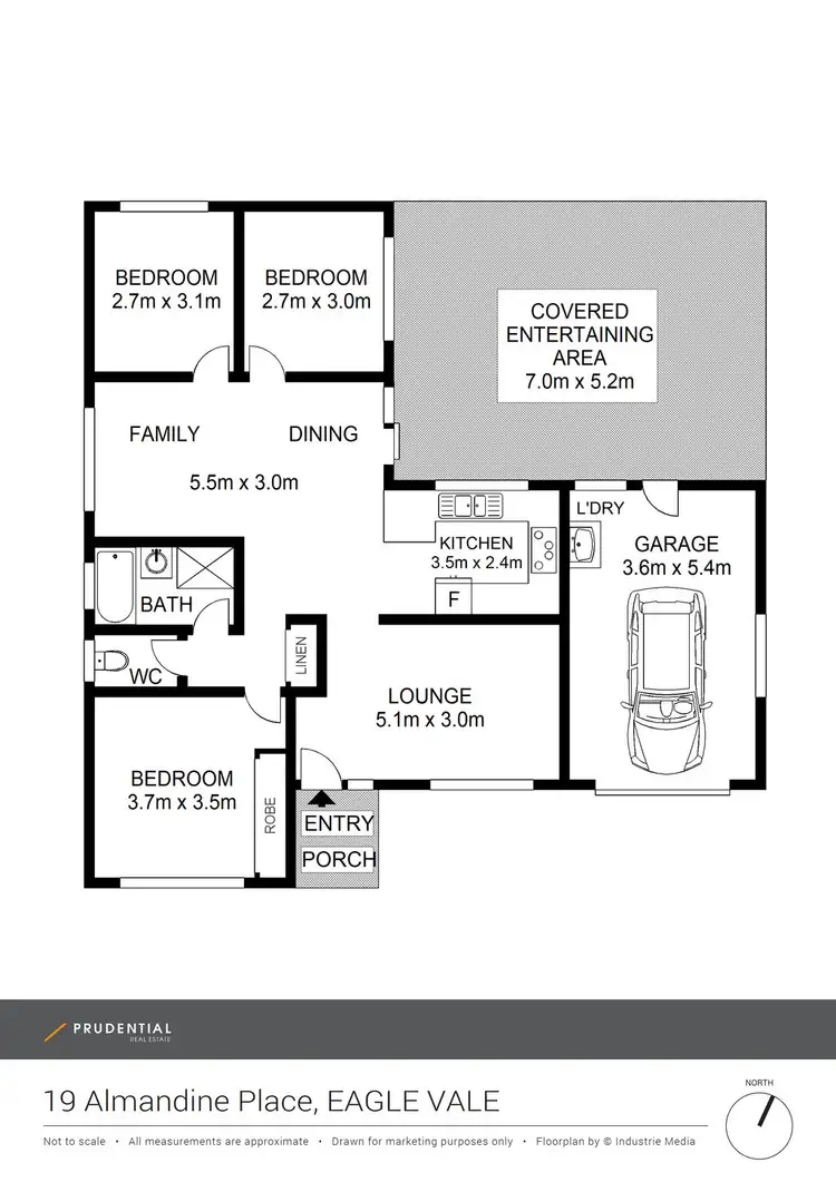 Floorplan of Homely house listing, 19 Almandine Place, Eagle Vale NSW 2558