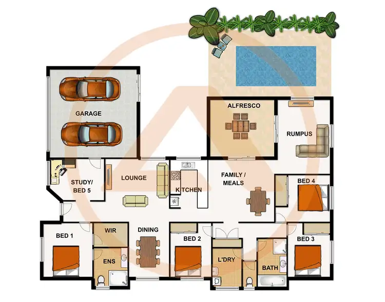 Floorplan of Homely house listing, 53 Paperbark Crescent, Heathwood QLD 4110