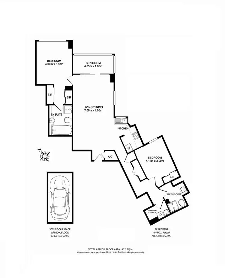 Floorplan of Homely apartment listing, 86/414-418 Pitt Street, Sydney NSW 2000