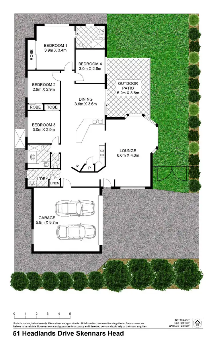 Floorplan of Homely villa listing, 51 HEADLANDS DRIVE, Skennars Head NSW 2478