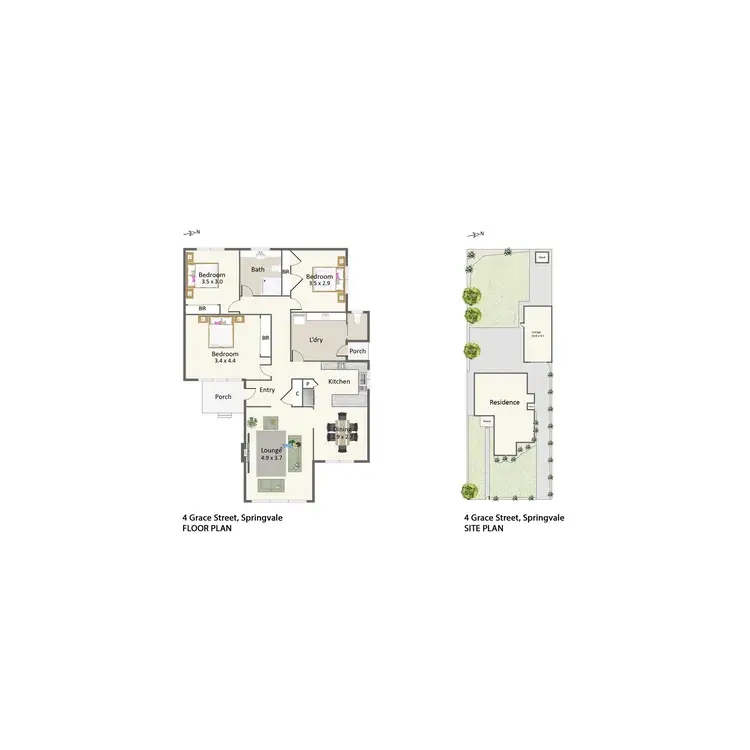 Floorplan of Homely house listing, 4 Grace Street, Springvale VIC 3171