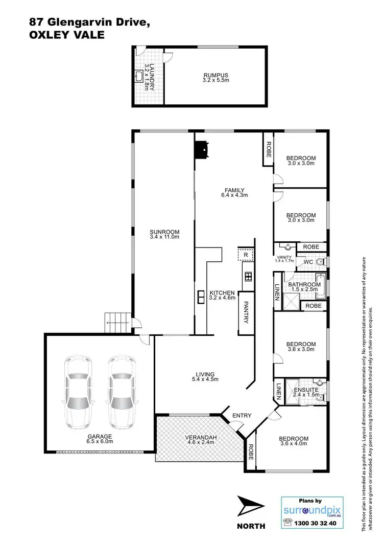 Floorplan of Homely house listing, 87 Glengarvin Drive, Tamworth NSW 2340