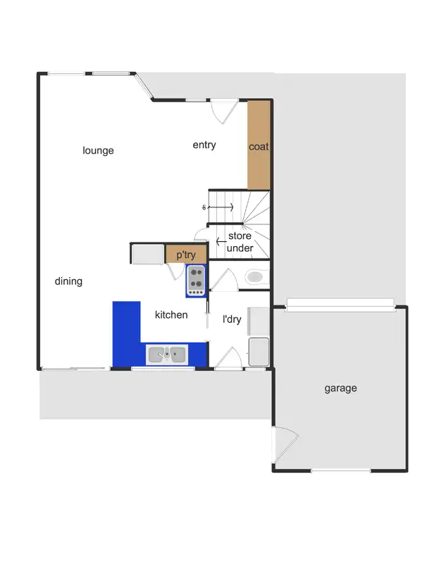 Floorplan of Homely townhouse listing, 1/8B Booth Street, Queanbeyan NSW 2620
