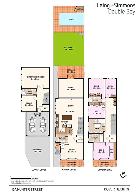 Floorplan of Homely house listing, 13A Hunter Street, Dover Heights NSW 2030