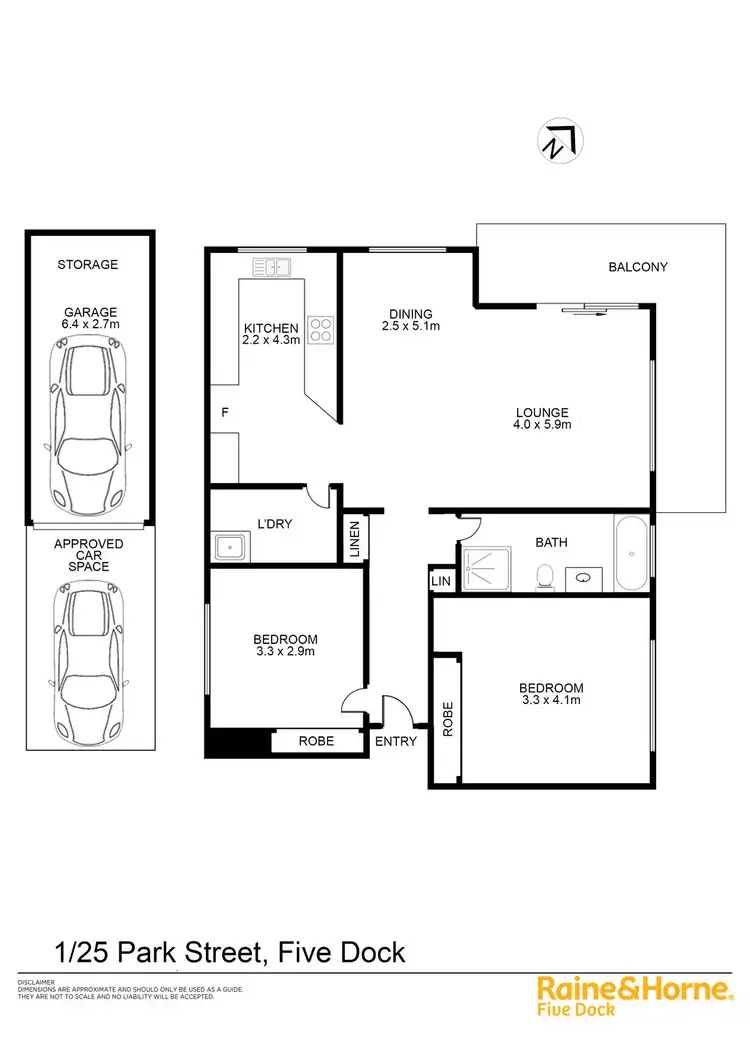 Floorplan of Homely apartment listing, 1 / 25 PARK ROAD, Five Dock NSW 2046