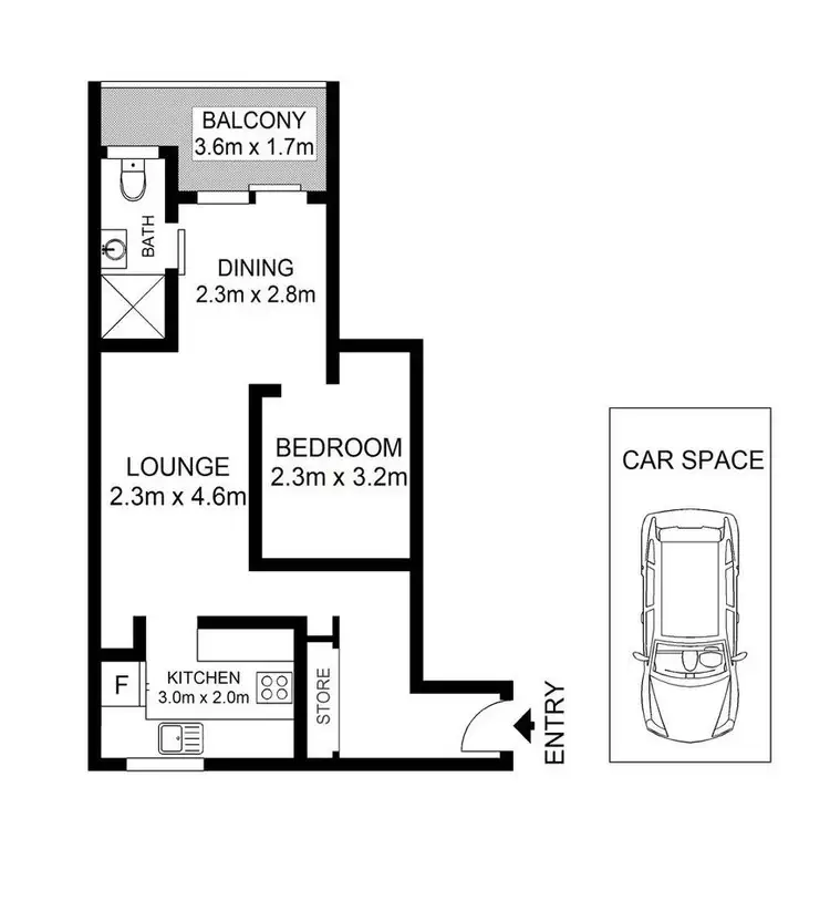 Floorplan of Homely apartment listing, 13/164-166 Bondi Road, Bondi NSW 2026