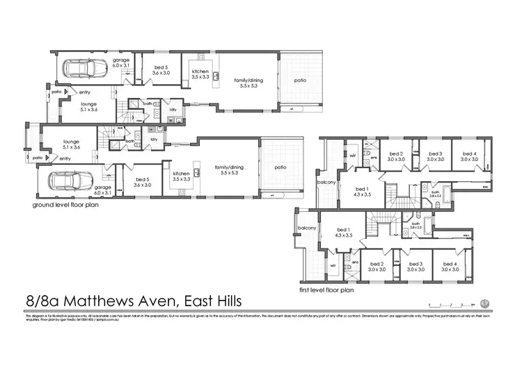 Floorplan of Homely house listing, 8 & 8A Matthews Avenue, East Hills NSW 2213