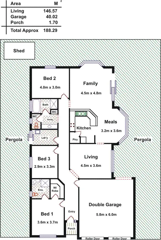 Floorplan of Homely house listing, 9 Trinity Drive, Evanston Park SA 5116