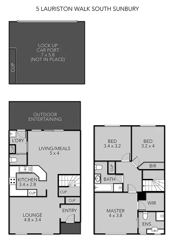 Floorplan of Homely house listing, 5 Lauriston Walk South, Sunbury VIC 3429