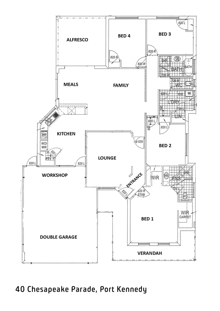 Floorplan of Homely house listing, 40 Chesapeake Parade, Port Kennedy WA 6172