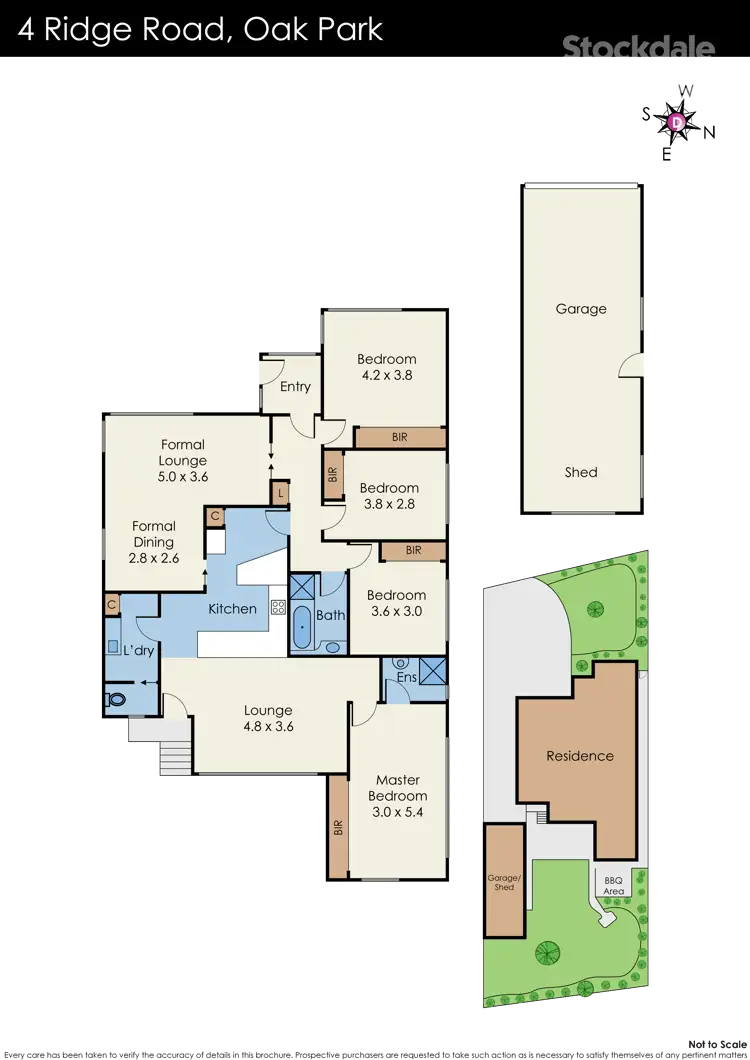 Floorplan of Homely house listing, 4 Ridge Road, Oak Park VIC 3046